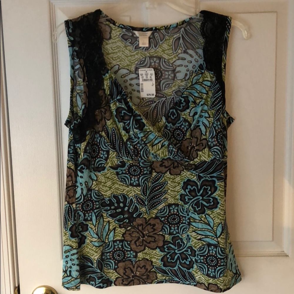 Christopher & Banks Knit Top; Size L; NWT